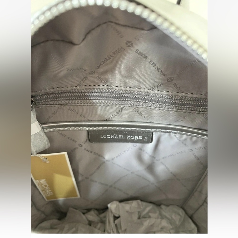 New Michael Kors Jet Set Girls Adina Medium Backpack Bright White Multi - Picture 6 of 6